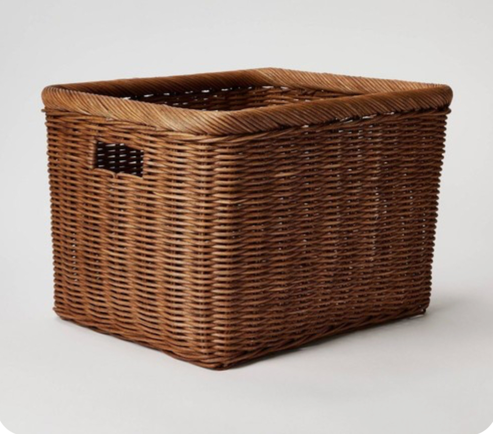 Rattan Cube Storage Basket‎ – Threshold Studio McGee, Target 2022
